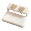 kingofjewlz Genuine Diamonds 0.20 Cwt 10K Gold Finish Over Silver