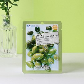 (100 sheets) Foodaholic 3D Olive Natural Essence Mask Pack / (100매)푸드어홀릭3D 올리브 내추럴에센스 마스크팩