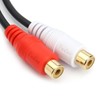 RCA (M) to 2 RCA (F) Stereo Audio Y Adapter
