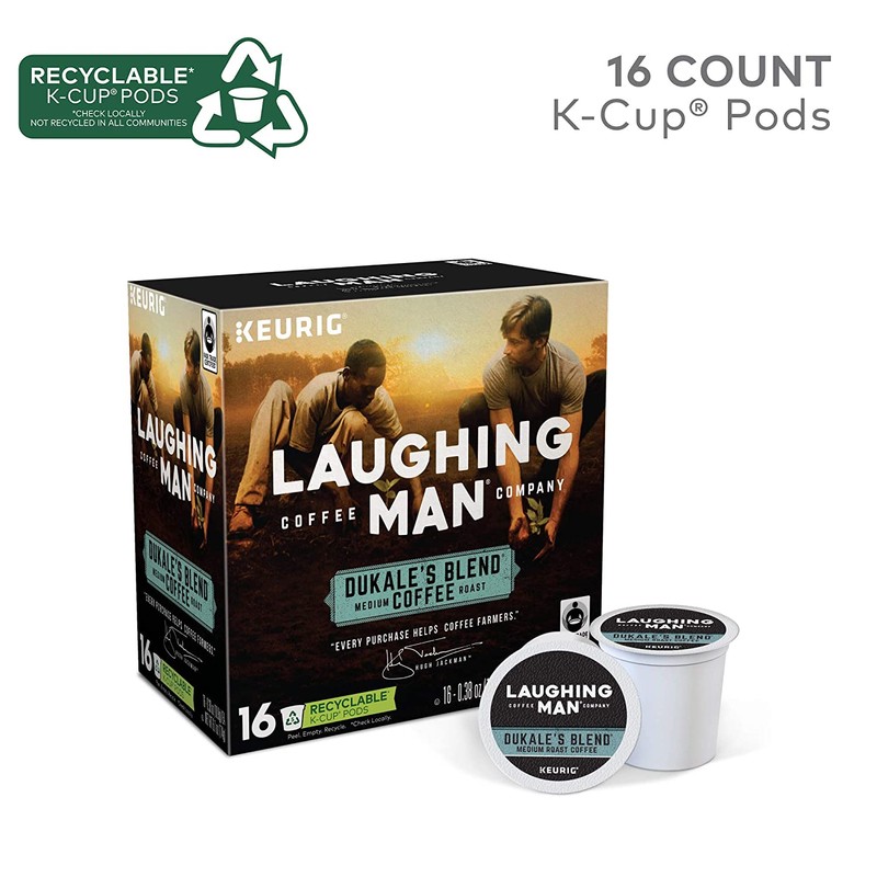 Laughing Man Dukale's Blend, Single-Serve Keurig K-Cup Pods, Medium Roast