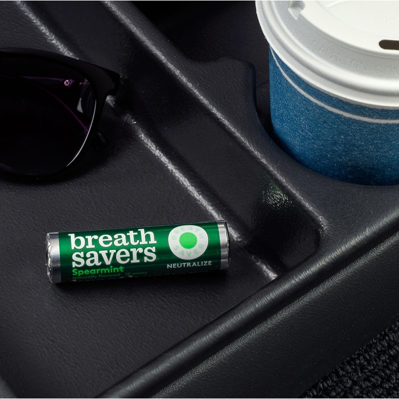 BREATH SAVERS Spearmint Flavored Sugar Free Breath Mints Rolls, .75