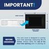 24x6 Inch (Duct Opening) Aluminum 3-Way Air Flow Vent –