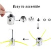 Deautie 2 x grass trimmer replacement, trimmer head aluminium, thread