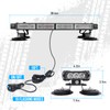 MIRUNNY 18.6" Emergency Strobe Lights Bar for Trucks Waterproof Double