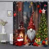 Christmas Gnome Shower Curtain Lovely Cute Gnomes Xmas Tree Gifts