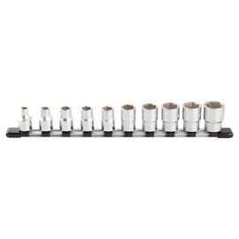 Tone Socket Set (Hexagonal with Holder) HS410 Insertion Angle 1/2 inch (12.7 mm) Insertion 10 Pieces