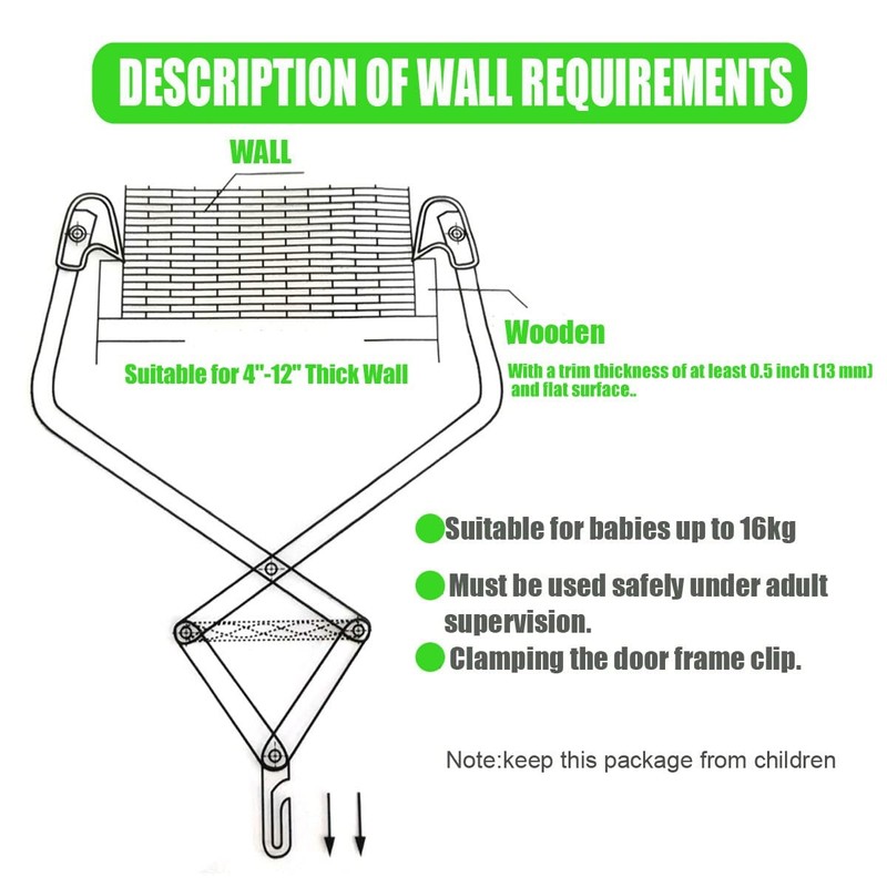 Baby Door Jumpers and Bouncers Exerciser Set with Door Clamp