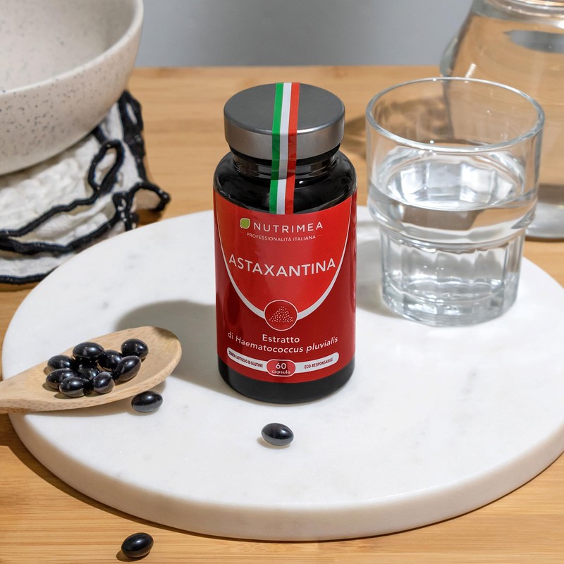 NUTRIMEA Astaxanthin Supplement, From Hematococcus, 2 Months Supply, Made in