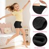 Hoseay Pantaloncini Ciclista Ragazze Confezione da 3 Cotone 14-16, Nero