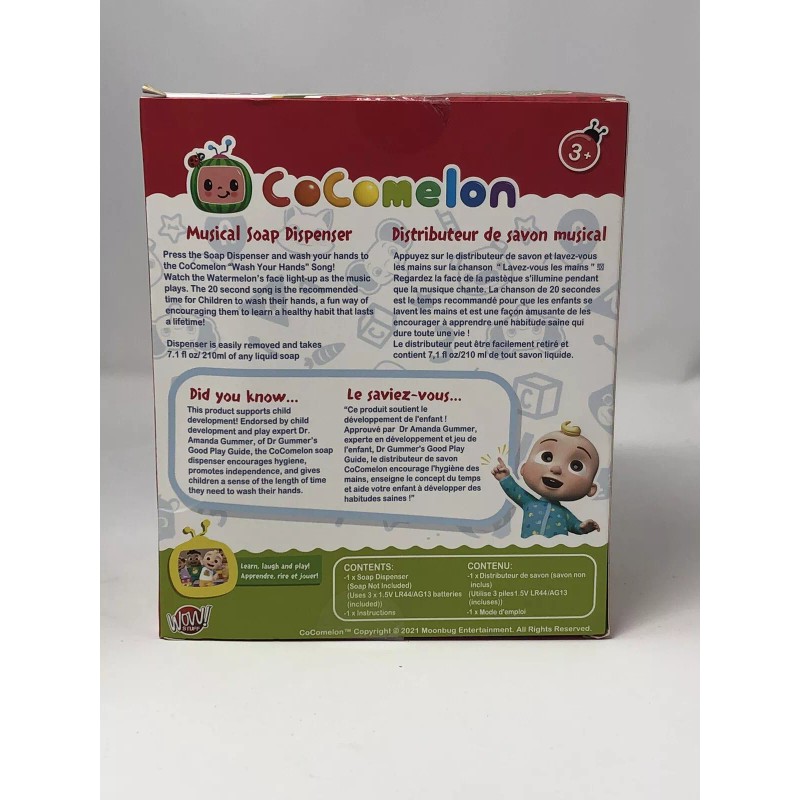 WOW! Stuff CoComelon Musical Soap Dispenser Wash Your Hands Song