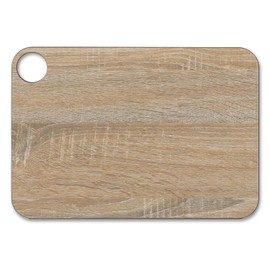 ARCOS Cutting Board with Hanger and Wood Style. Smooth Surface for Chopping Food in Cellulose Fibre and Resin. Professional Meat and Vegetable Cutting Utensil. Serving Board. Color Brown. 13" x 9"