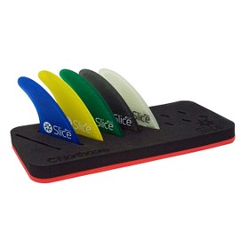 Northcore Surfing and Watersports Accessories - Slice Ultralight Hex Core S3 FCS Compatible Surfboard Fins - Red