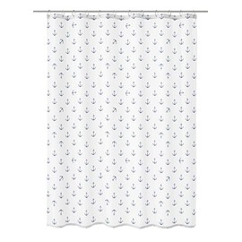 Kleine Wolke Anchor Shower Curtain, Polyester, Dark Blue, 200 x 180 x 0.02 cm