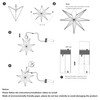 EANLOLY Christmas Star, Illuminated, Paper Stars, Christmas, 3D Star Window,