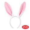 Soft-Touch Bunny Ears (white & pink) Party Accessory (1 count)