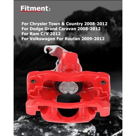 CCIYU 18B5080 Rear Right Brake Caliper With Bracket Fits For Chrysler For Town & Country 2008-2012,For Dodge For Grand Caravan 2008-2012,For Ram For C/V 2012,For Volkswagen For Routan 2009-2012