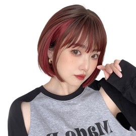 Bright Lara tf1704-UD Women's Wig, Bob, Short, Full Wig, Women's, Black Hair, Blonde, Everyday Use