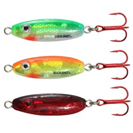 Northland Tackle BRS2K-3-99 Buck-Shot Rattle Spoon Assorted