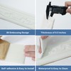 WADILE 90"x 3.1" Crown Molding Peel and Stick, Flexible Wallpaper