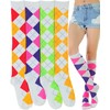 ToBeInStyle Women's Pack of 4 Knee High Socks with Colorful