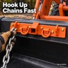 Heavy-Duty Tractor Bucket Hook Plate with 2-Inch Receiver, G70 Grab