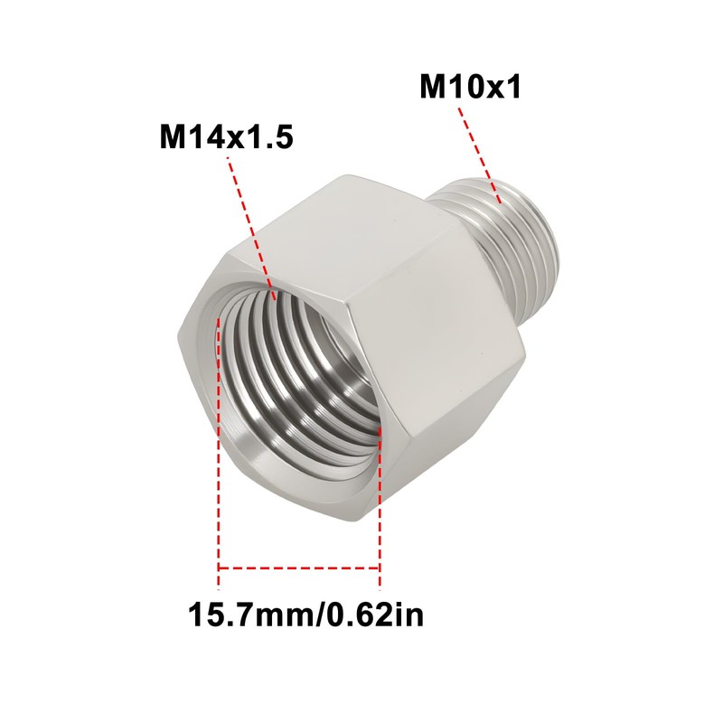 EMSea 2pcs M14 x 1.5 Female to M10 x 1