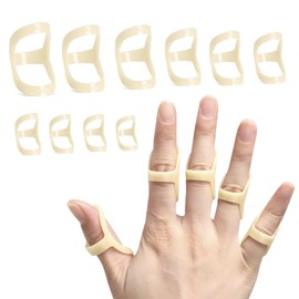 Jinzhenhong 10pcs Trigger Finger Splint for Ring Finger, 10 Size Pinky Finger Splint, Finger Brace Splint for Thumb, Index, Middle