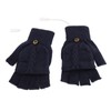 USB Warmer Heated Gloves Flip Half Fingerless Electronic Knitted Hand