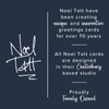 Noel Tatt Pack of 4 Open Artistic Blank Open Greeting