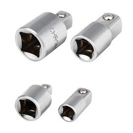 Socket Adapter Set, 1/2", 3/8", 1/4" Insertion Angle Conversion Adapter