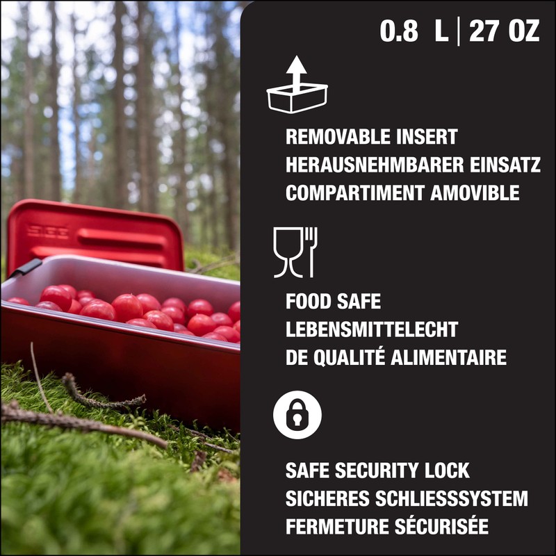 SIGG Metal Box Plus S, lunch box, 0.8 L, modern