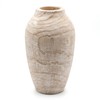 Rustic Handcrafted Wood Decorative Vase, Natural Wood, Farmhouse Style