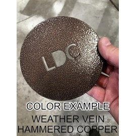 Tombstone Metal Sign (15" H x 15" W, I'm Your Huckleberry", Hammered Copper)