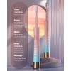 AJELU Pink & Blue Gradient Rechargeable Sonic Electric Toothbrush for