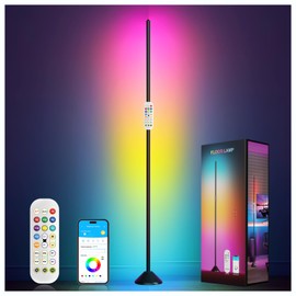DAYBETTER Floor Lamp, LED Corner Lights Works with Alexa, BGRIC and 1200 Lumen Smart LED Lights with Music Sync and 16 Million DIY Colors, Standing Floor Lamp for Bedroom, Home Decor (1 Pack)