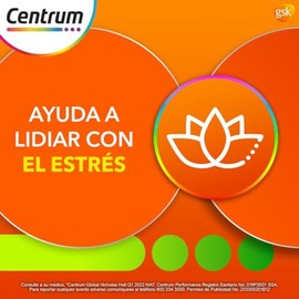 Centrum Multivitamínico Performance con Magnesio, Vitamina C, Vitamina D y Zinc 100 Tabletas