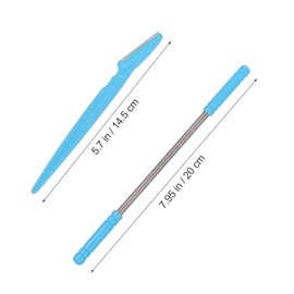 4pcs Facial Hair Epilators with Eyebrow Trimmers Set Non Slip Hair Removal Tools for Painless Facial and Eyebrow Shaping Portable Blue Multifunctional Kit