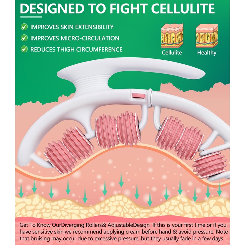 Uoxfill Cellulite massage tool | 360°removable cellulite remover for legs