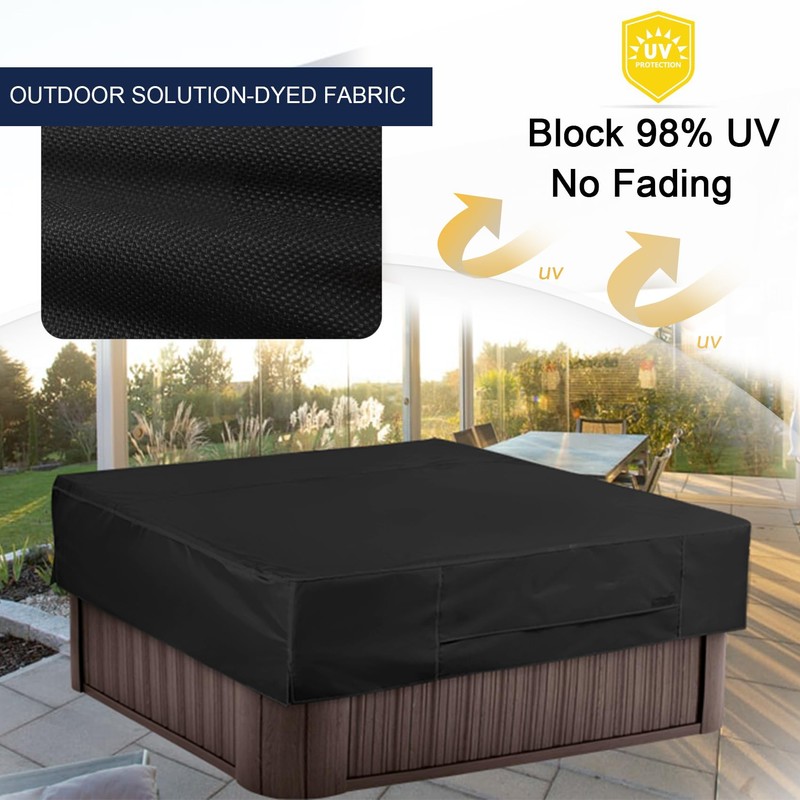 NettyPro Hot Tub Cover Protector Waterproof Outdoor SPA Cover Cap