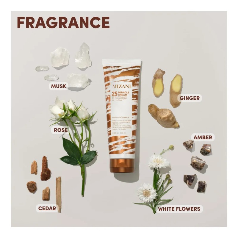 Mizani 25 Miracle Leave-in Crema Para Rizos, Protector Calor