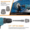 REBRA Screw Extractor and Left-Hand Drill Bit Set, Easy Out