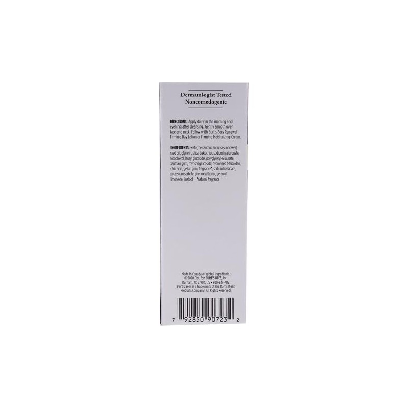 Burt's Bees Renewal Intensive Firming Serum, 1.1 Ounce Bottle