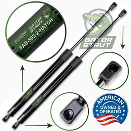 2 Rear Hatch Liftgate Lift Supports, Compatible with: 2009-2015 Honda Pilot Without Power Rear Hatch - Gas Shock - by Gator Strut, FAS-592-2