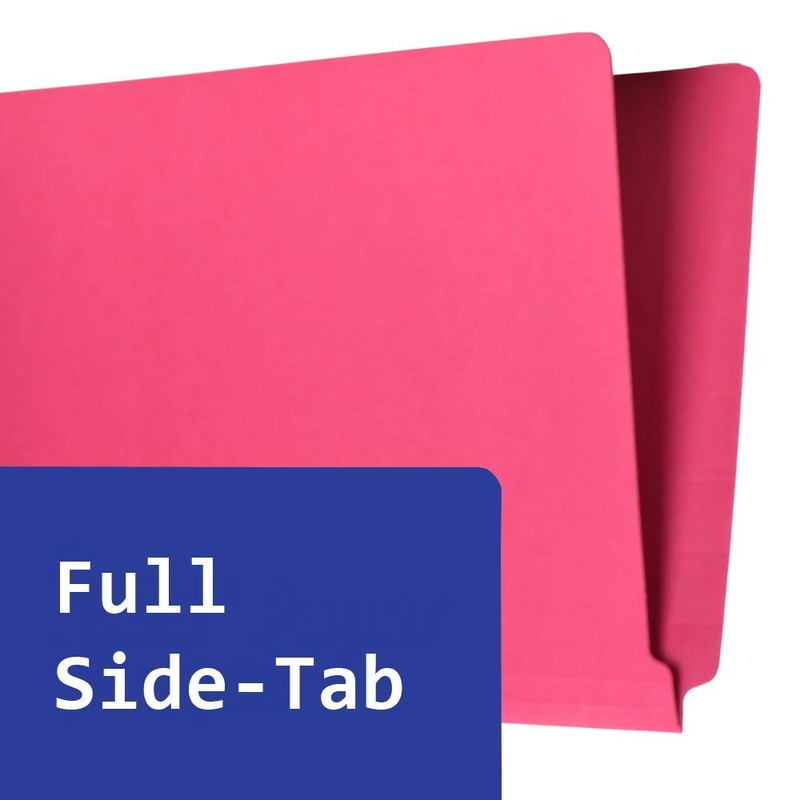 The File King Full Side Tab Red File Folder -