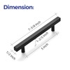 Ravinte 20 Pack 7.38'' Square Cabinet Pulls Matte Black Stainless