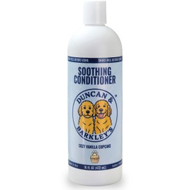 Duncan & Barkley’s Soothing Dog Conditioner – Moisturizing Formula for Dry, Sensitive Skin - Lightweight, Rinse-Clean Finish - Vanilla Cupcake Scent - 16 oz