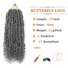 Aipin Butterfly Locs Crochet Hair With Goddess Locs Curly Ends