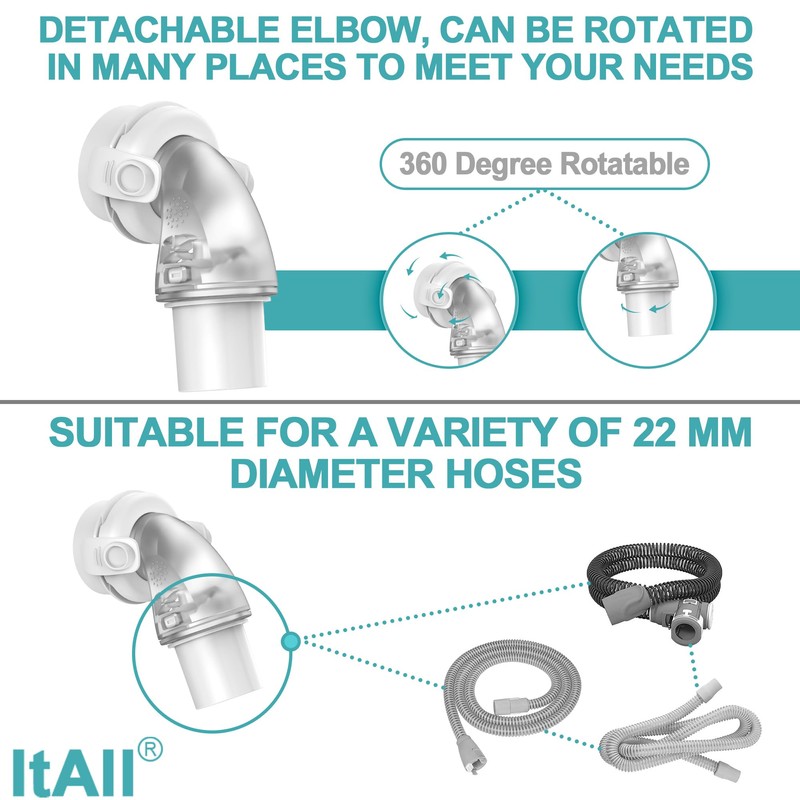 Replacement Frame & Swivel Elbow Connector Set Compatible with Fisher&Paykel