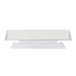 Smead Replacement 1/5-Cut Poly Tabs, Clear, 25 Per Pack (64600)