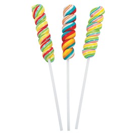 Unicorn Twisty Pops - Rainbow Candy Lollipops (1-Pack of 12)